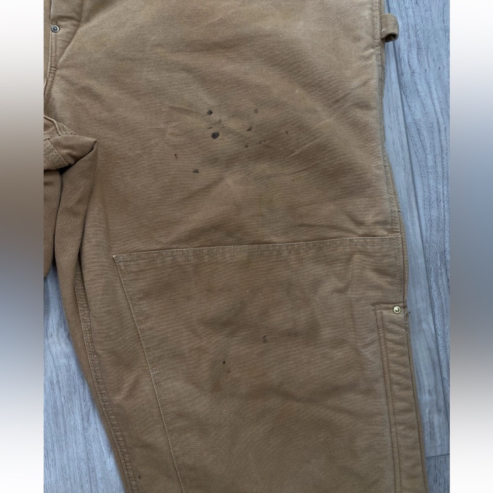 CARHARTT Brown, Bib‎ Overalls Lined  Workwear, Men’s Long Overalls, - Picture 4 of 16